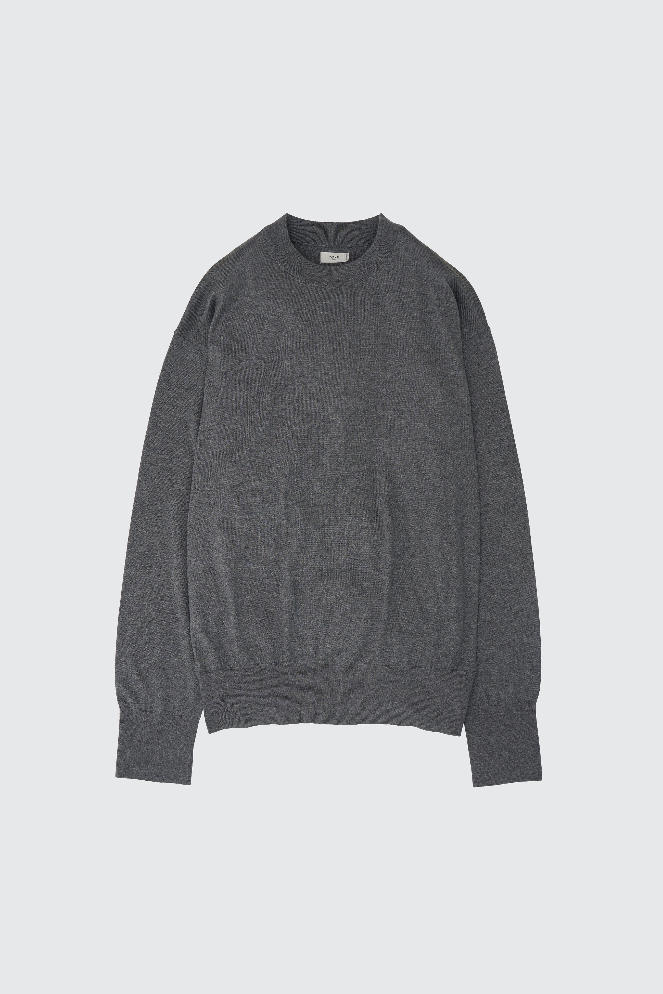 Silk Cashmere Knit Crewneck Sweater | YOKE Official Website