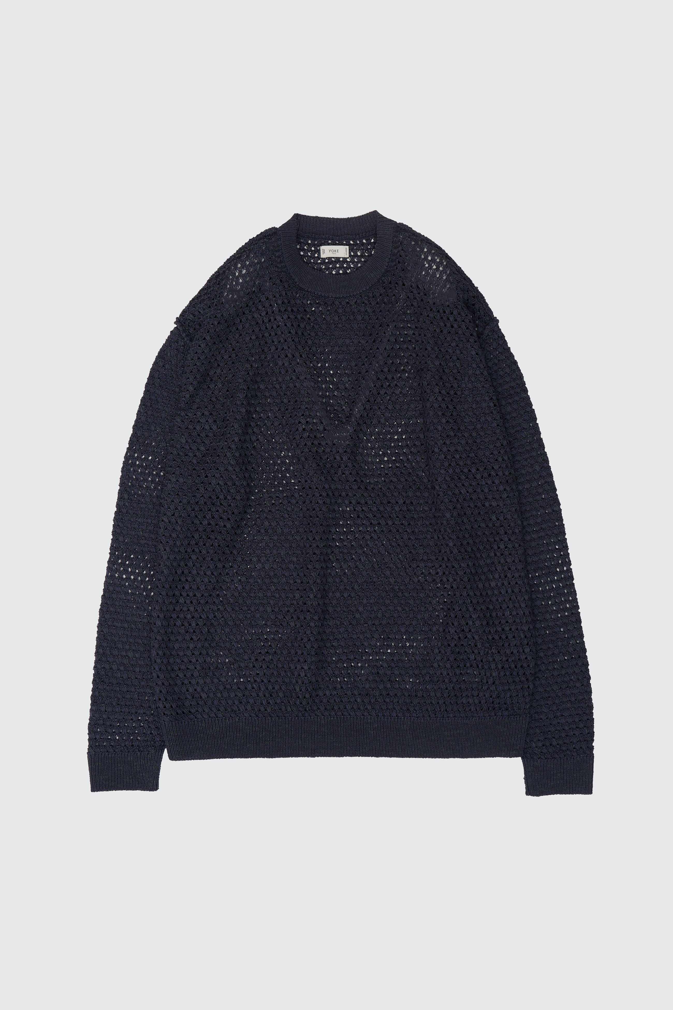 Silk Cashmere Knit Crewneck Sweater | YOKE Official Website
