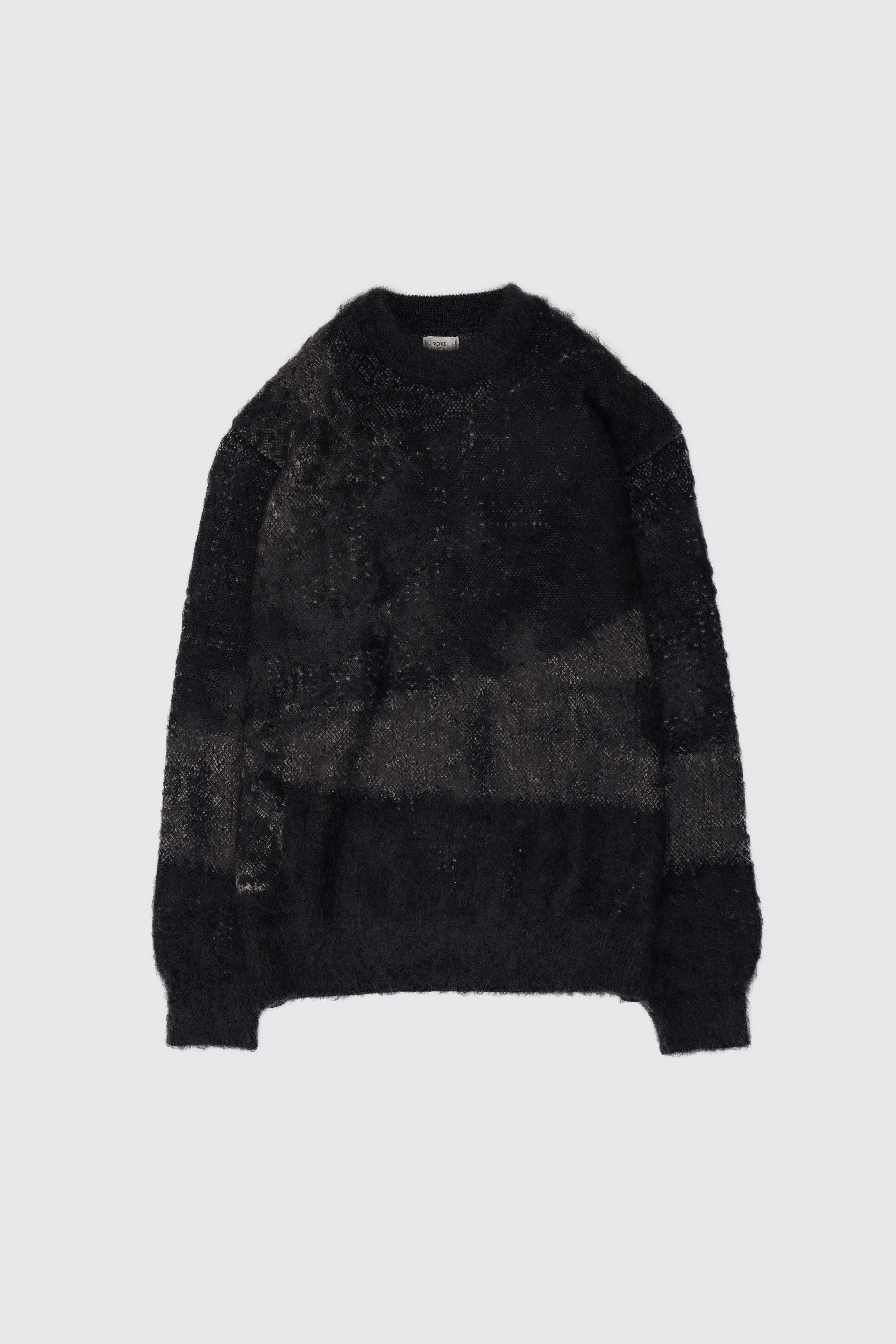 Abstract Jaquard Mohair Sweater | YOKE Ofiicial Website