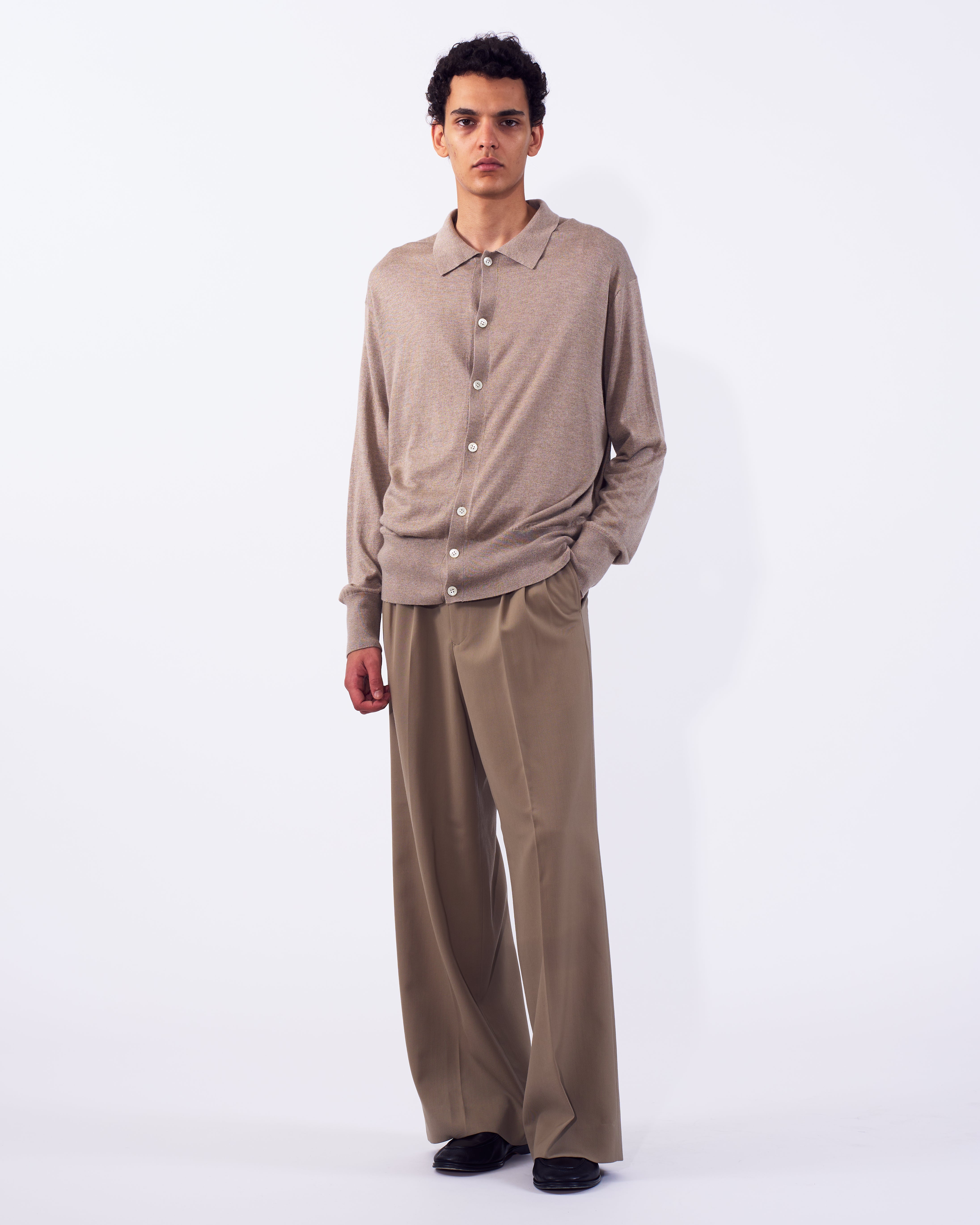 Silk Cashmere Knit Shirt | YOKE Official Website