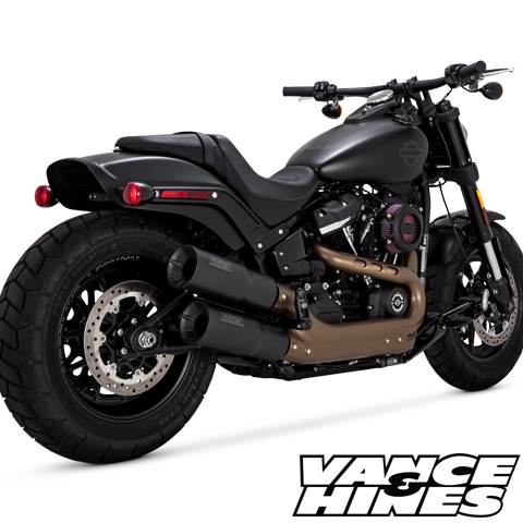 バンス&ハインズ□ハイアウトプット スリップオンマフラー ブラック