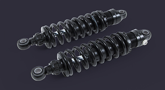 オーリンズ□OHLINS BLACKLINE S36DR1L 336mm 91年以降スポーツスター