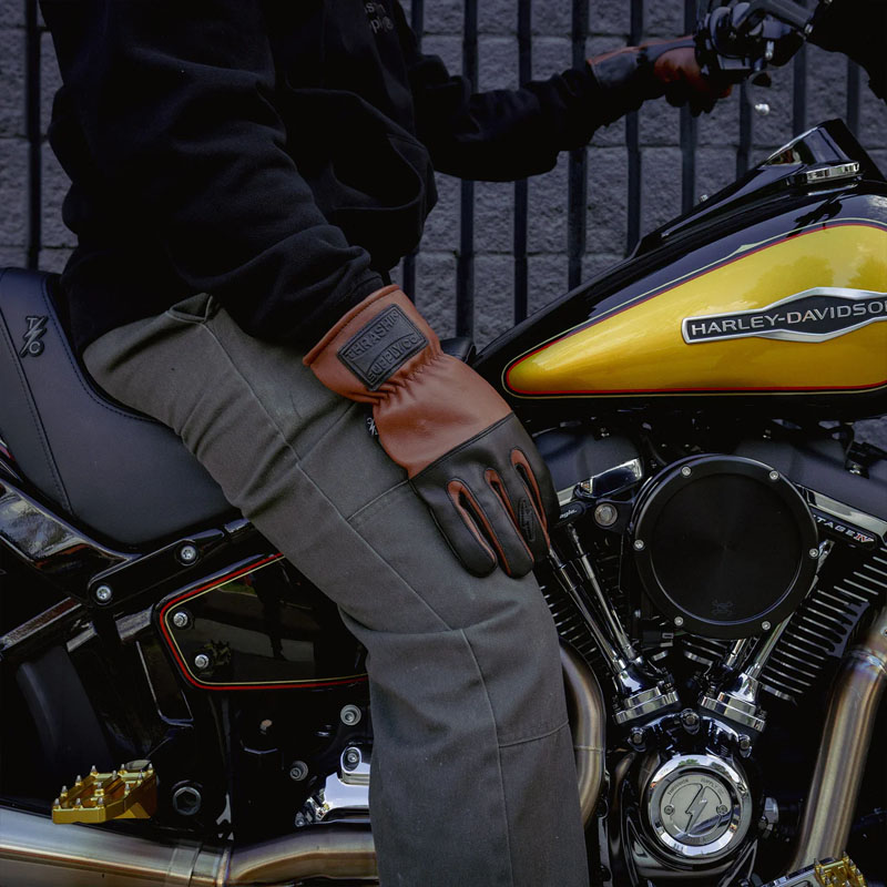 スラッシンサプライ エース ローパー レザーグローブ ブラック