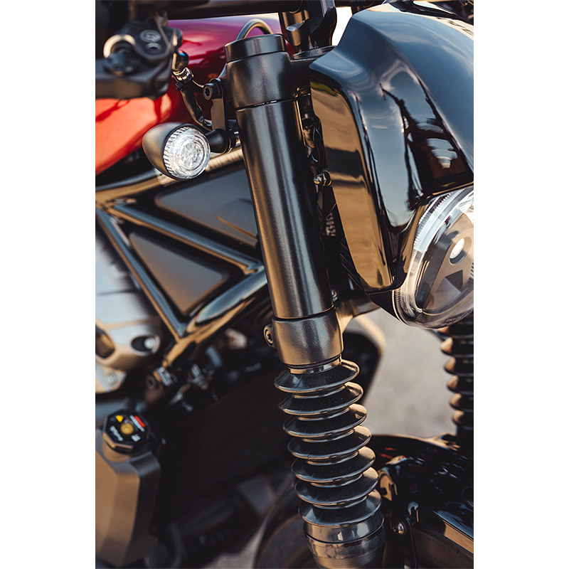 カルトワーク□フロントフォークカバーキット ロング ブラック (ロゴ