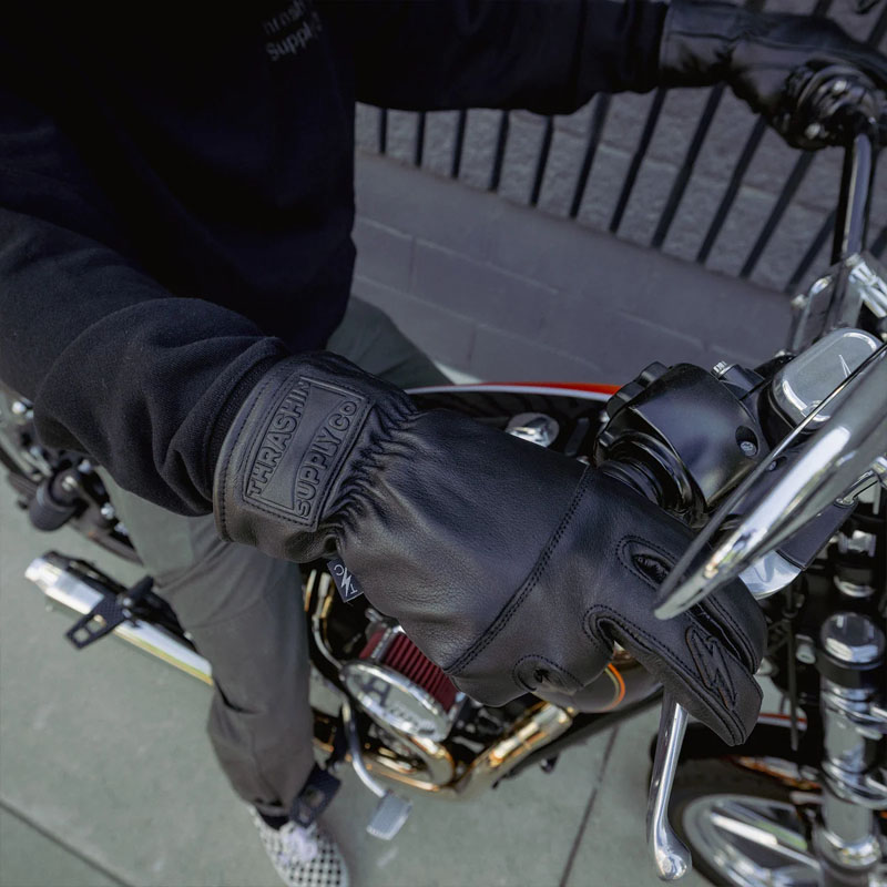 スラッシンサプライ エース ローパー レザーグローブ ブラック