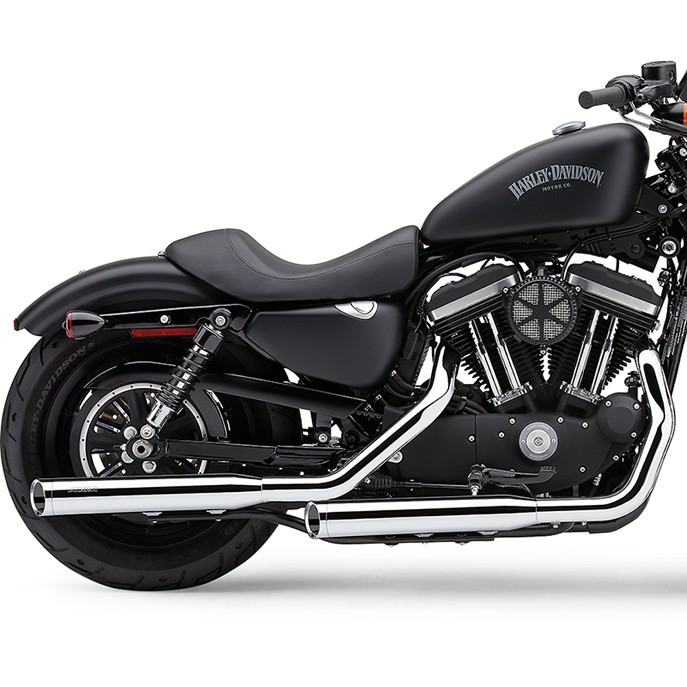 コブラ□3インチスリップオンマフラー 可変エンドキャップ クローム