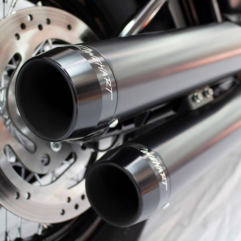 3.5インチ スリップオンマフラー ブラック/クラシックブラックエンド