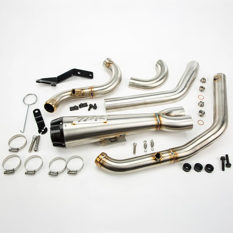 コンプS 2in1 フルエキゾーストマフラー ステンレス/カーボンエンド