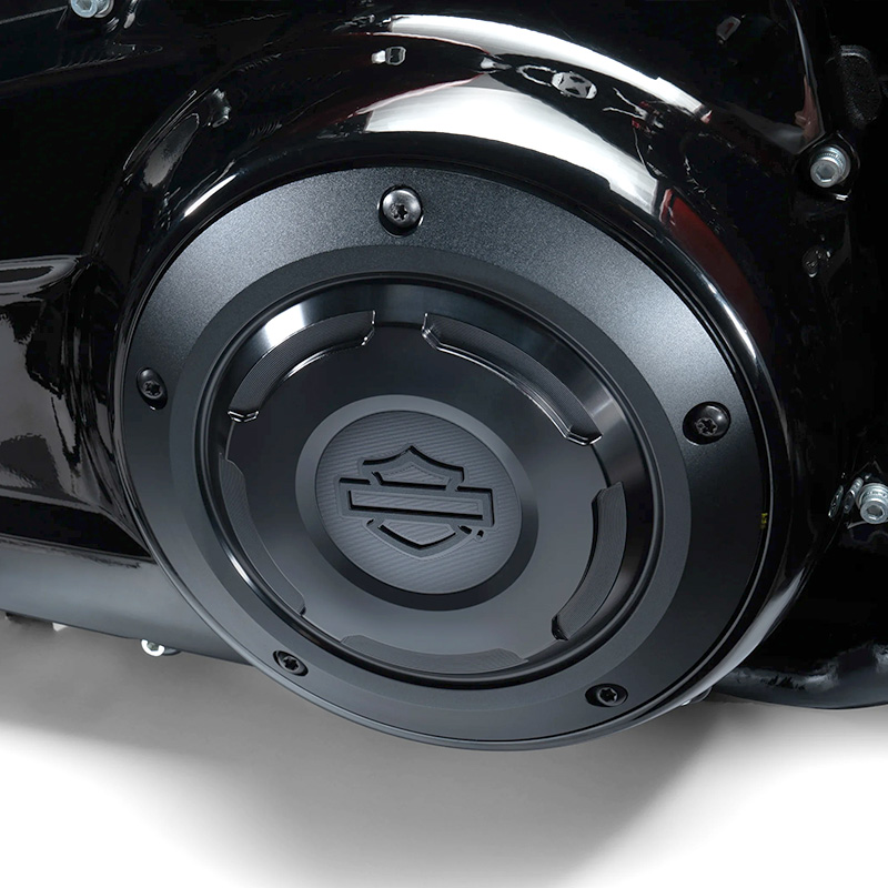 サンダーバイク□ ダービーカバー ドリルド ポリッシュ 【EVOビッグ