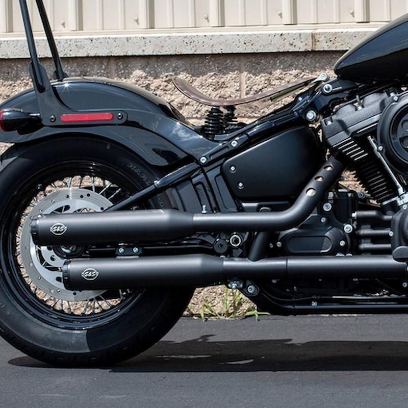 グランドナショナル レース仕様 スリップオンマフラー ブラック S&S