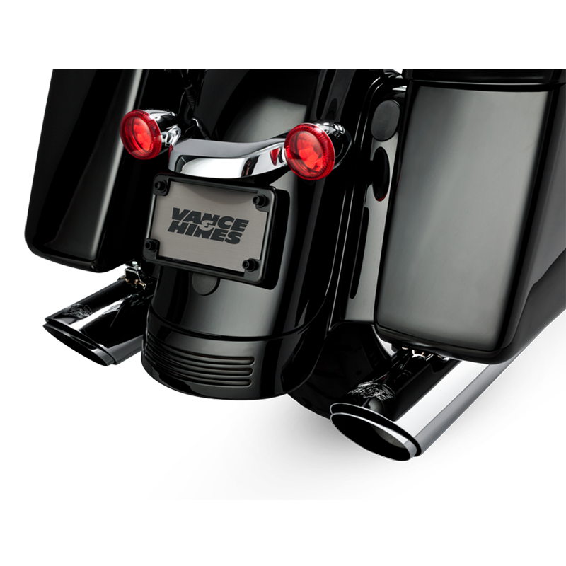 バンス＆ハインズ□ ツインスラッシュ スリップオンマフラー クローム