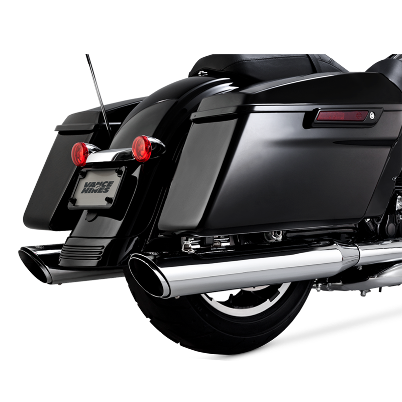 バンス＆ハインズ□ ツインスラッシュ スリップオンマフラー クローム