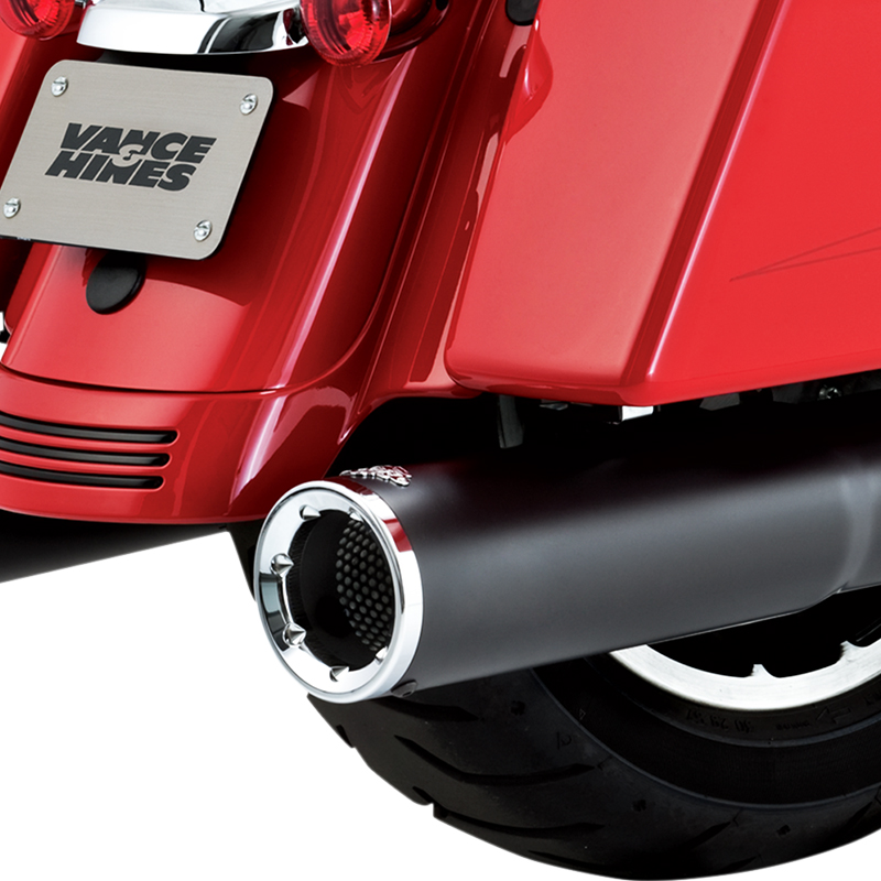 バンス＆ハインズ□ハイアウトプット スリップオンマフラー ブラック