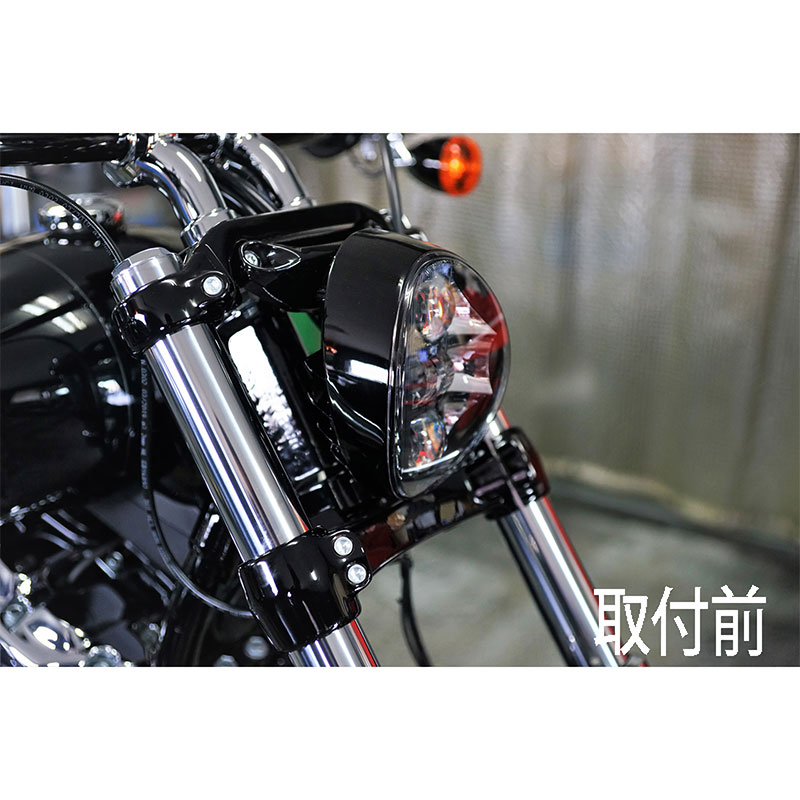 トライジャ□ ヘッドライトステー ブラック 【18年以降 FXBR/S