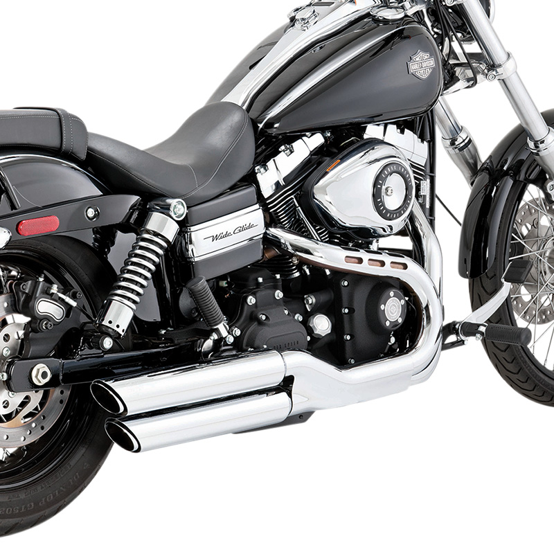 バンス＆ハインズ□ツインスラッシュ スリップオン マフラー クローム