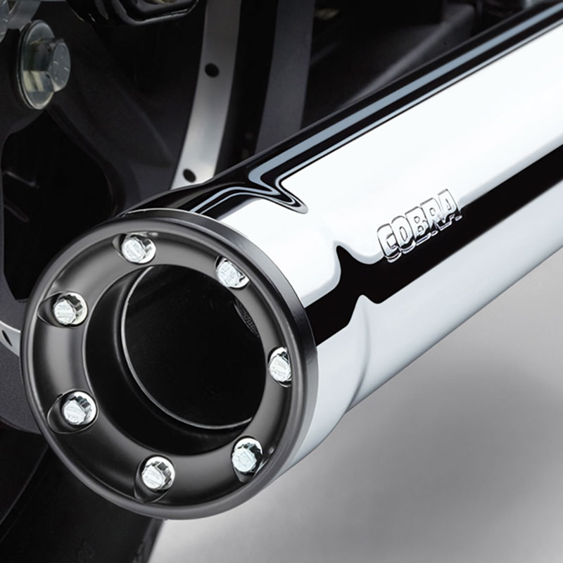 コブラ□レースプロチップ 3インチ スリップオンマフラー クローム