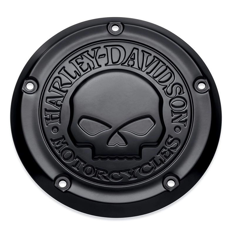 ハーレー純正□ ダービーカバー ウィリーG スカル ブラック 【19年以降