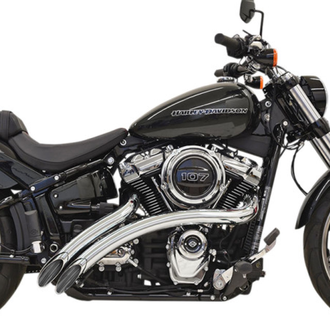 バッサニ□ ラジアルスイーパー フルエキゾーストマフラー クローム