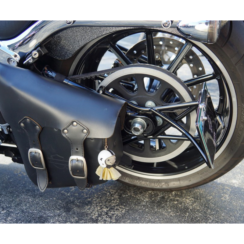 TRIJYA□トライジャ SRBナンバーサイドマウントステー ブラック 【FXSB