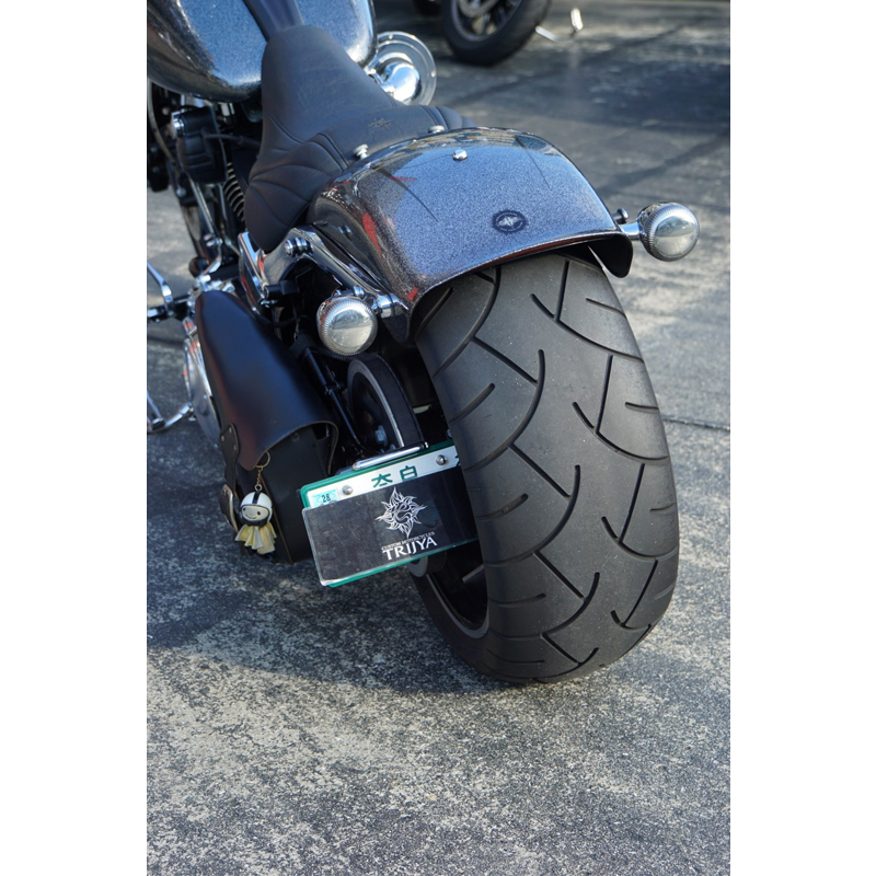 TRIJYA□トライジャ SRBナンバーサイドマウントステー ブラック 【FXSB