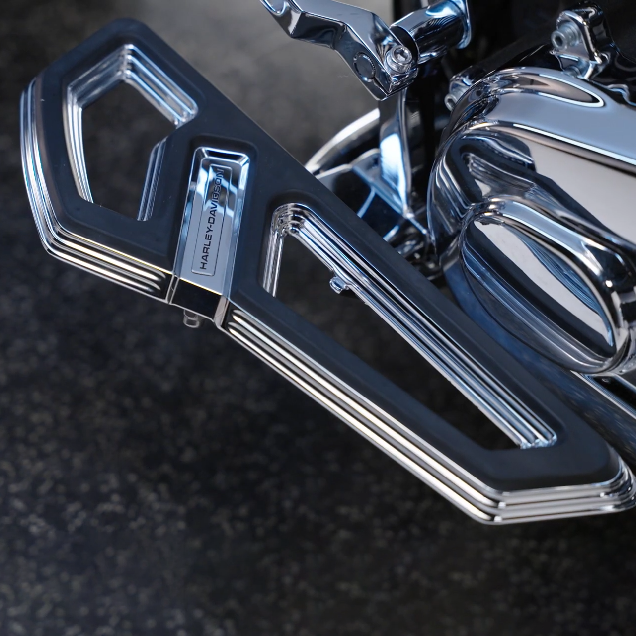 ハーレー純正□エンパイア ライダー フットボードキット クローム