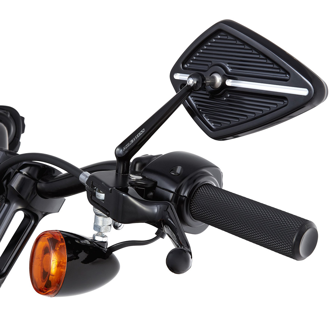 アレンネス□ ナールド フュージョン グリップ ブラック Arlen Ness