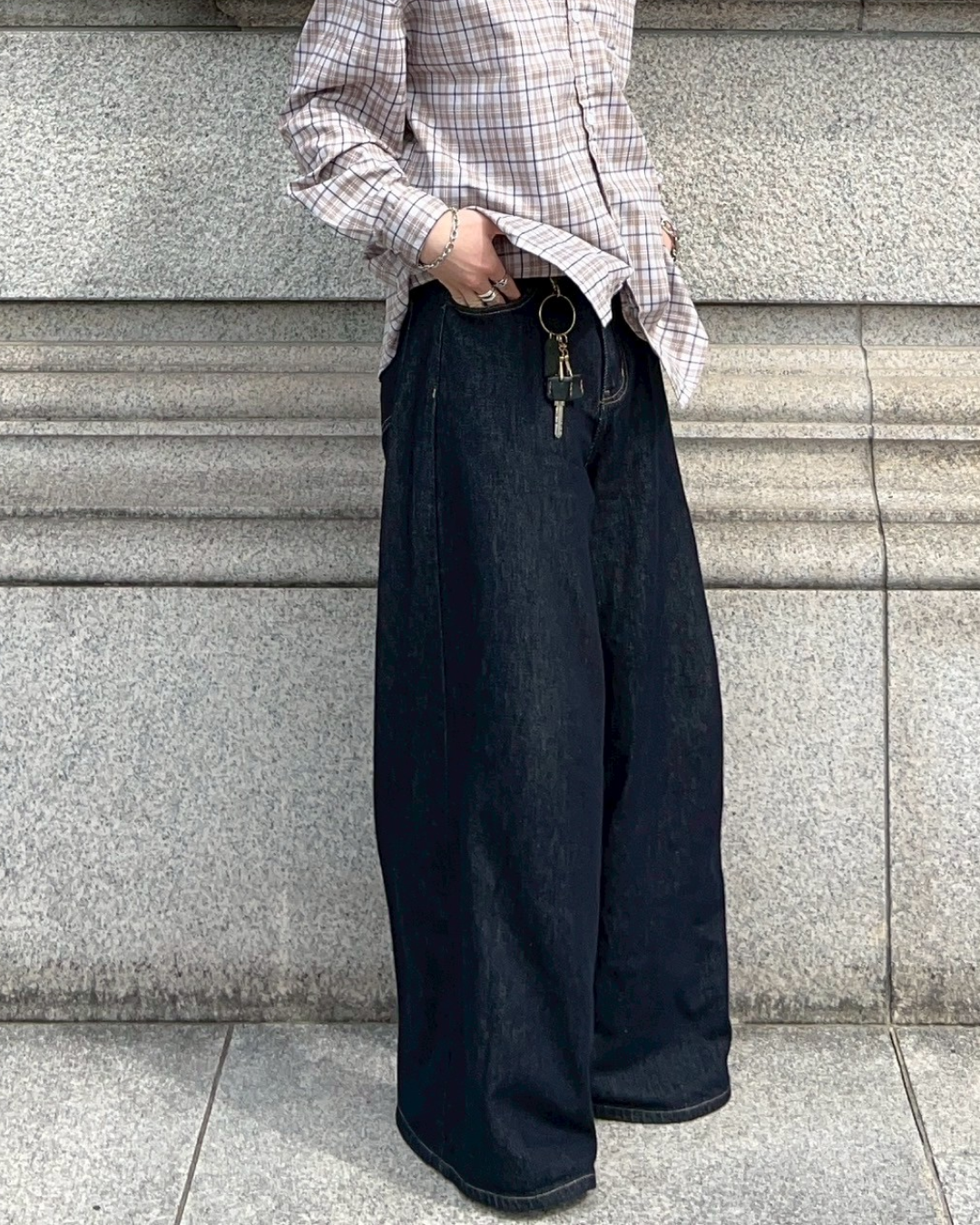 インディゴワイドデニムパンツ AS0040 – YOLO（ヨロ）｜ファッション通販