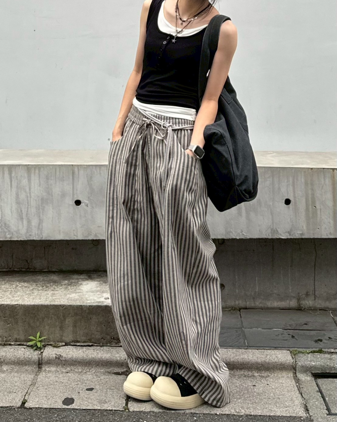 カジュアルストライプパンツ KM0007 – YOLO（ヨロ）｜ファッション通販