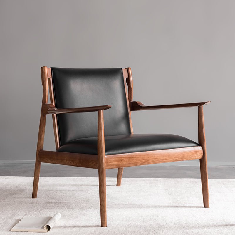 Leather Wood Lounge Chair / レザーウッドラウンジチェア