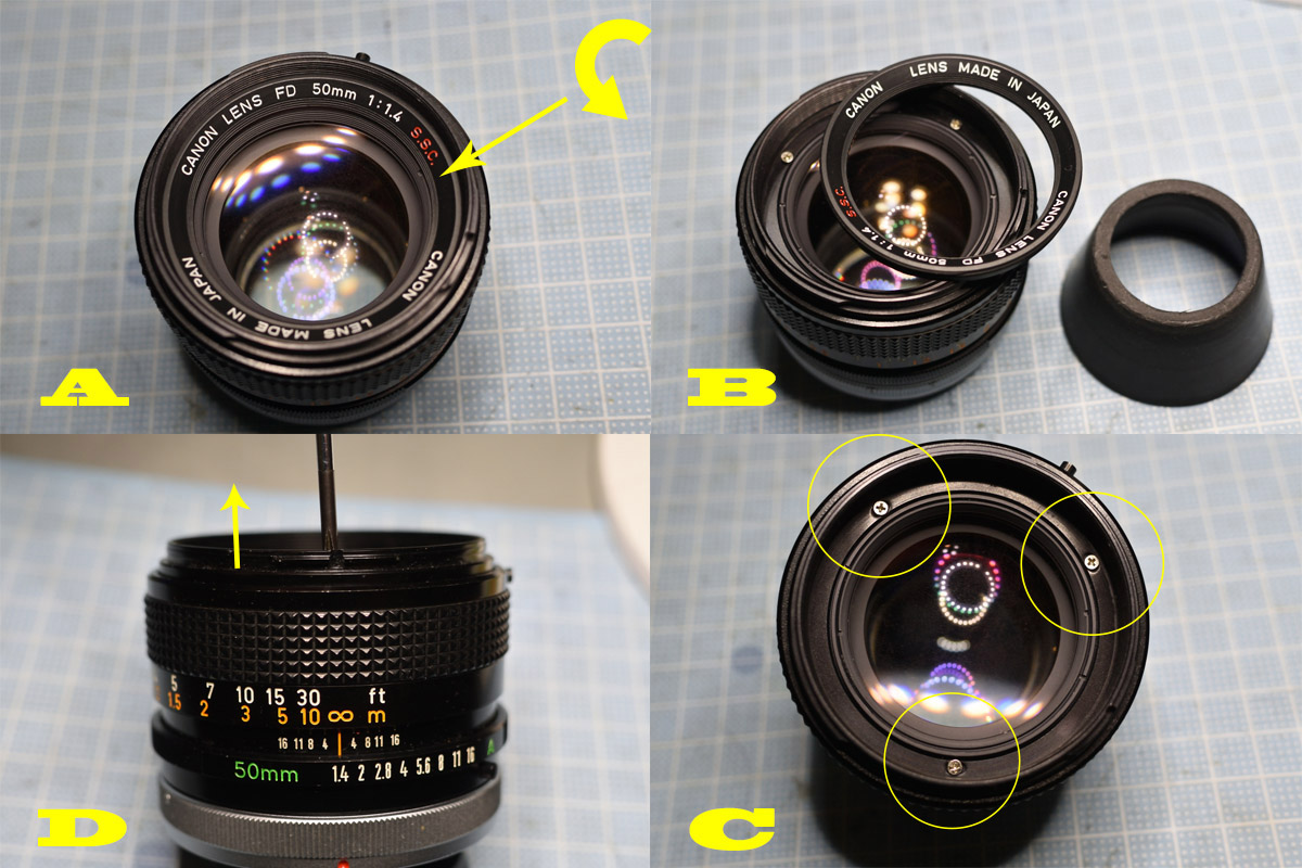 キャノン「FD50mm F1.4 S.S.C. (Ⅱ型)」分解清掃・作例 | ヨッシーハイム