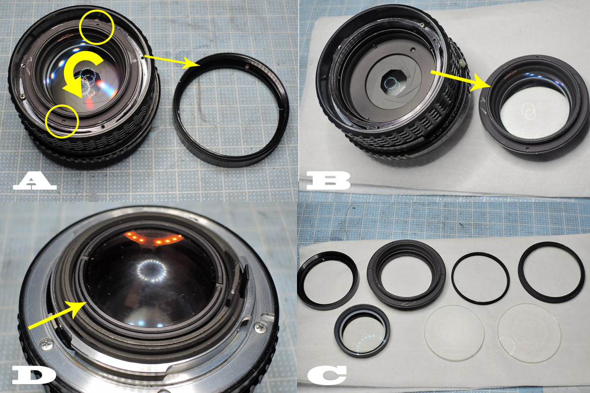 ペンタックス「smc PENTAX-M 50mm F1.4」分解清掃・バルサム切れ修理