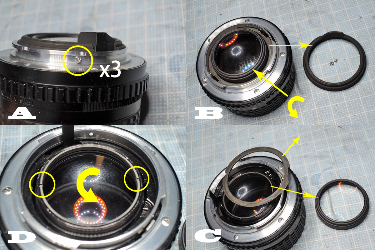 ペンタックス「smc PENTAX-M 50mm F1.4」分解清掃・バルサム切れ修理