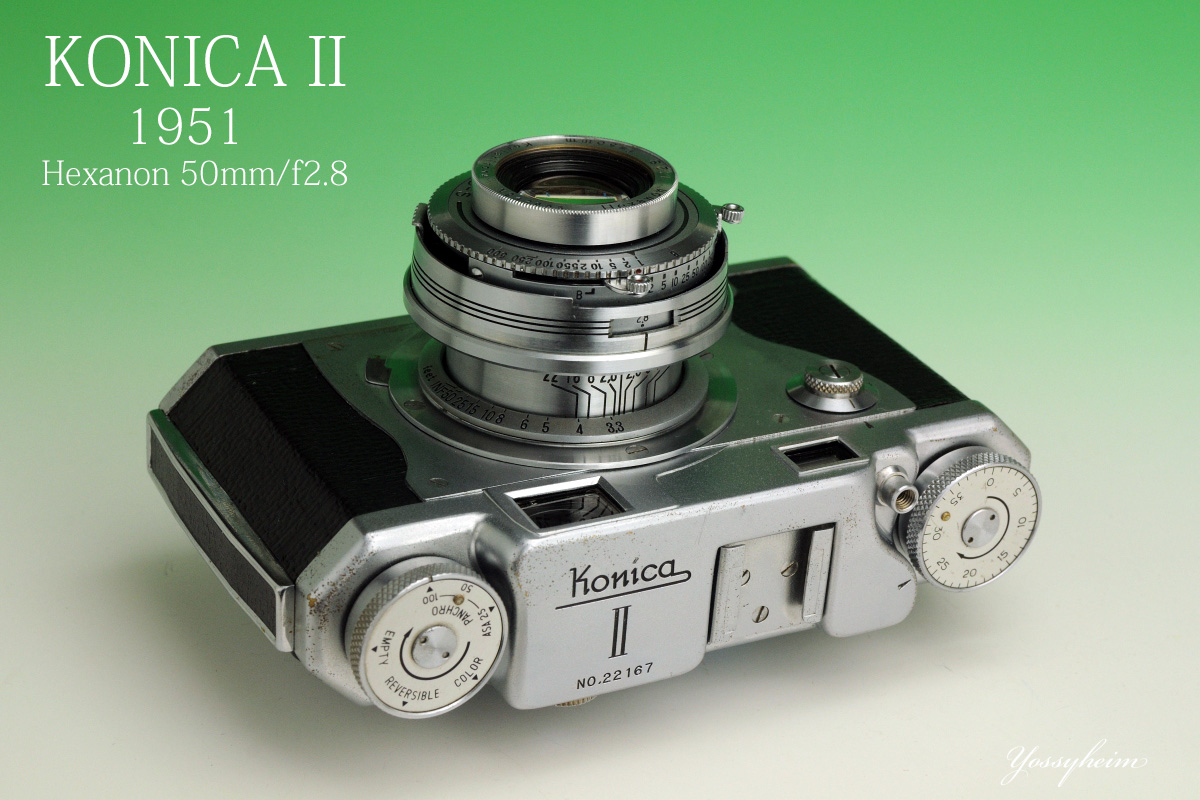 1951年に発売されたコニカ「Konica Ⅱ」を分解・清掃・修理してみまし