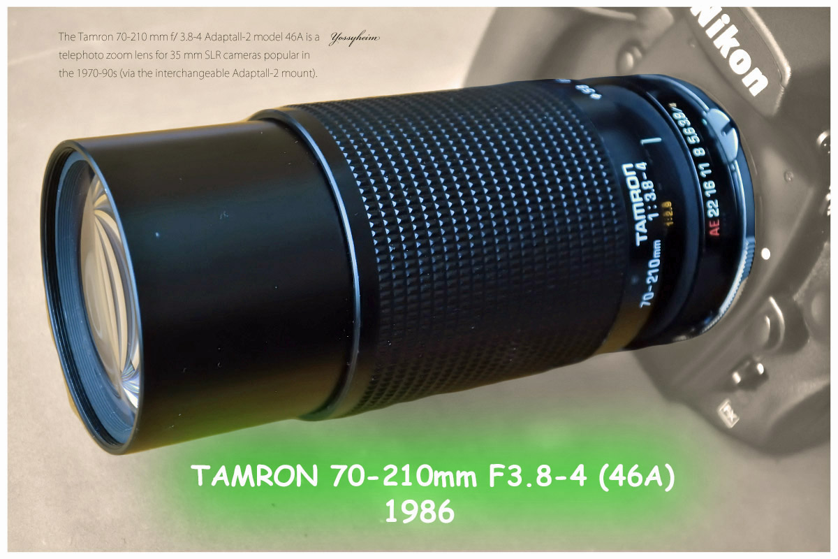 タムロンズーム「TAMRON 70-210mm F3.8-4 (46A)」分解・清掃・作例