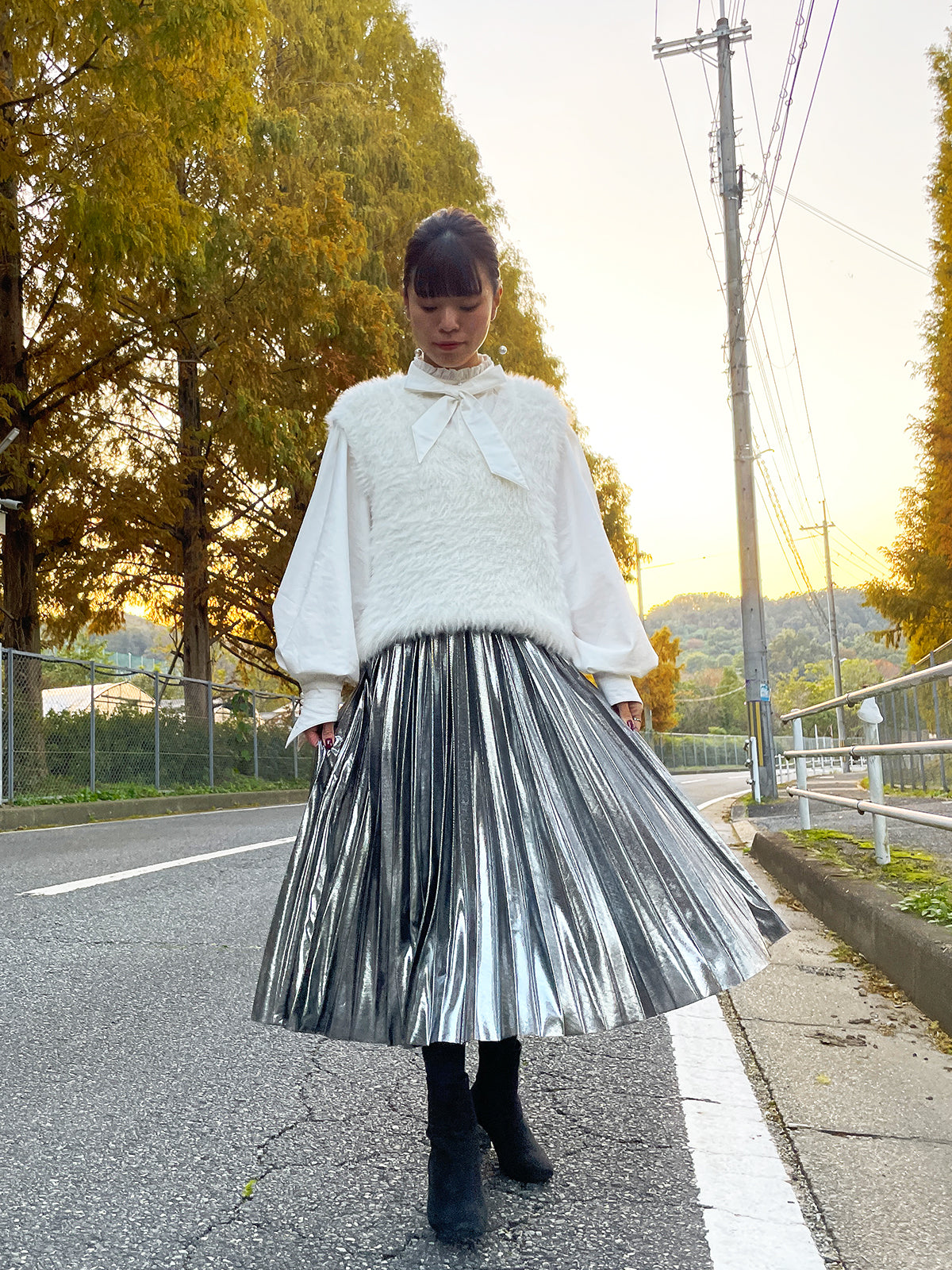 Lupure ribbon blouse White / ルピュアリボンブラウス ホワイト