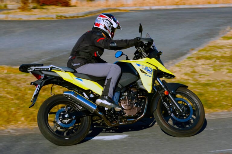 マフラーインプレ] Vストローム250SXの中間トルク底上げで「気持ちイー