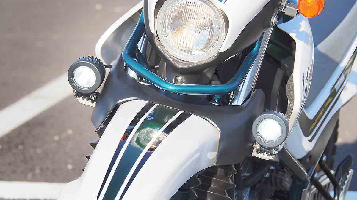 セロー250用・光量増＆コスパに優れたLEDフォグランプで夜間も林道も