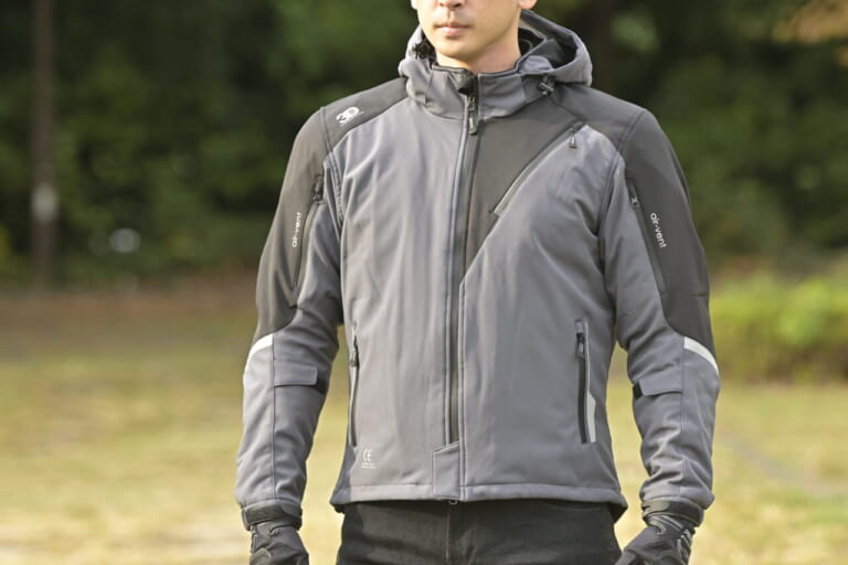 Honda プロテクトソフトシェルパーカ】随所にリフレクターを配置し被