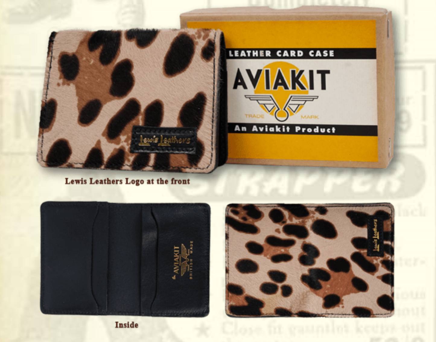Lewis Leathers / CARD CASE (LEOPARD) [14333] - 22,000円 : RADIO7
