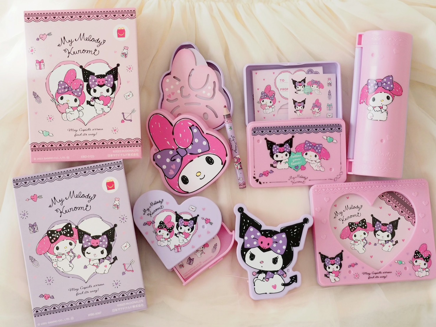 マックのハッピーセットにマイメロディ＆クロミが登場🖤おもちゃも箱も