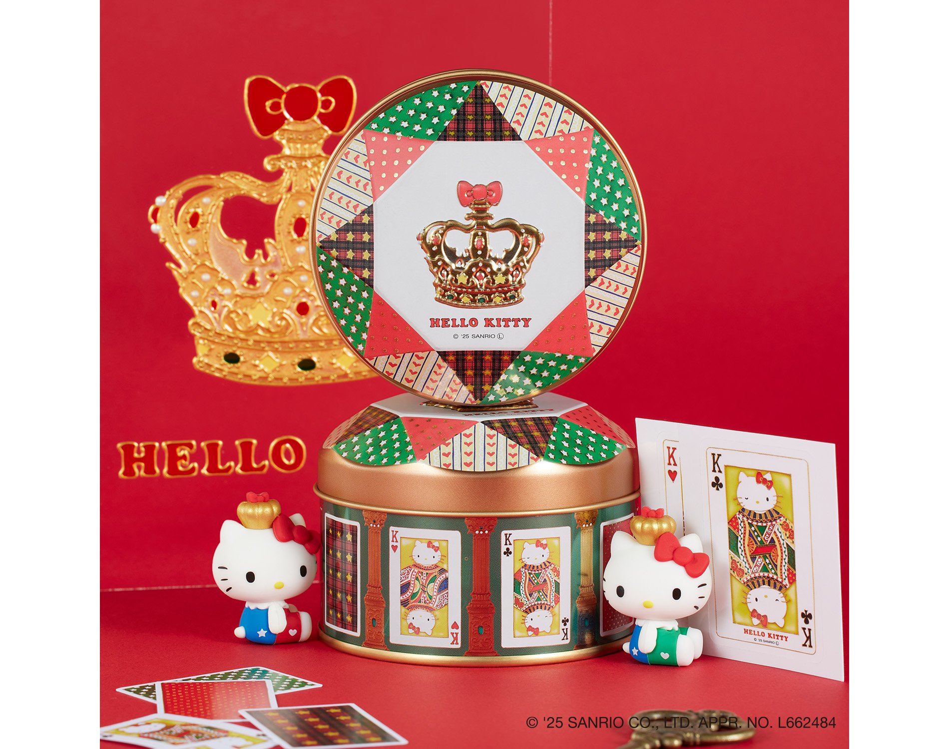 青山デカーボの最新クッキー缶は「ハローキティのトランプ缶」🍎速攻