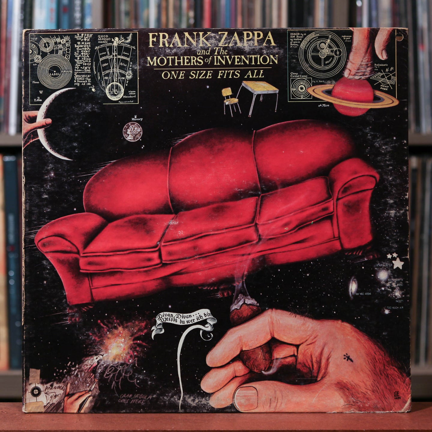 Frank Zappa - One Size Fits All - 1975 Discreet, VG/VG