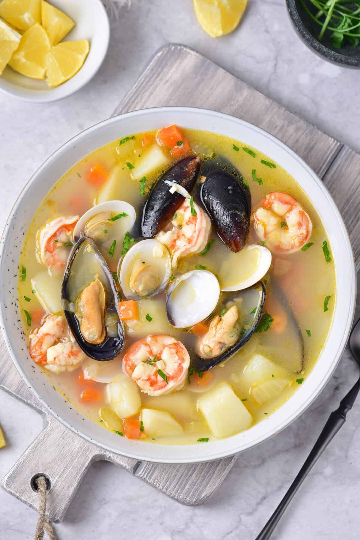 Seafood Soup • You Say Potatoes