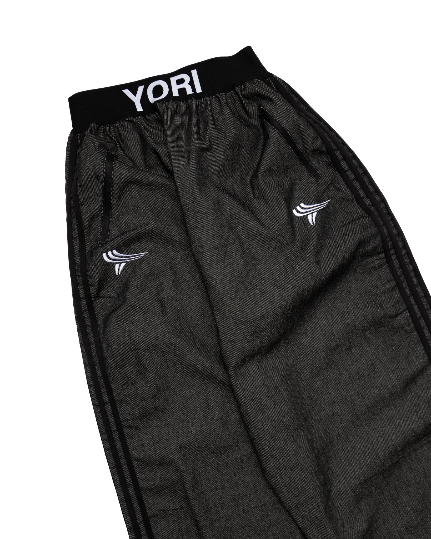 Double Logo Elastic 5-Stripe Denim | YORI