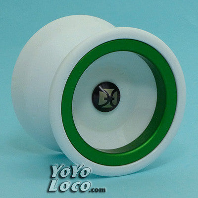 スポーツトイ・アクショントイ One Drop YoYos RALLY White/Green Rim
