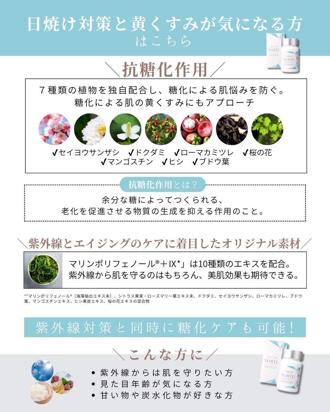 飲む日焼け止め ソルプロプリュス ホワイト サプリメント 3個セット