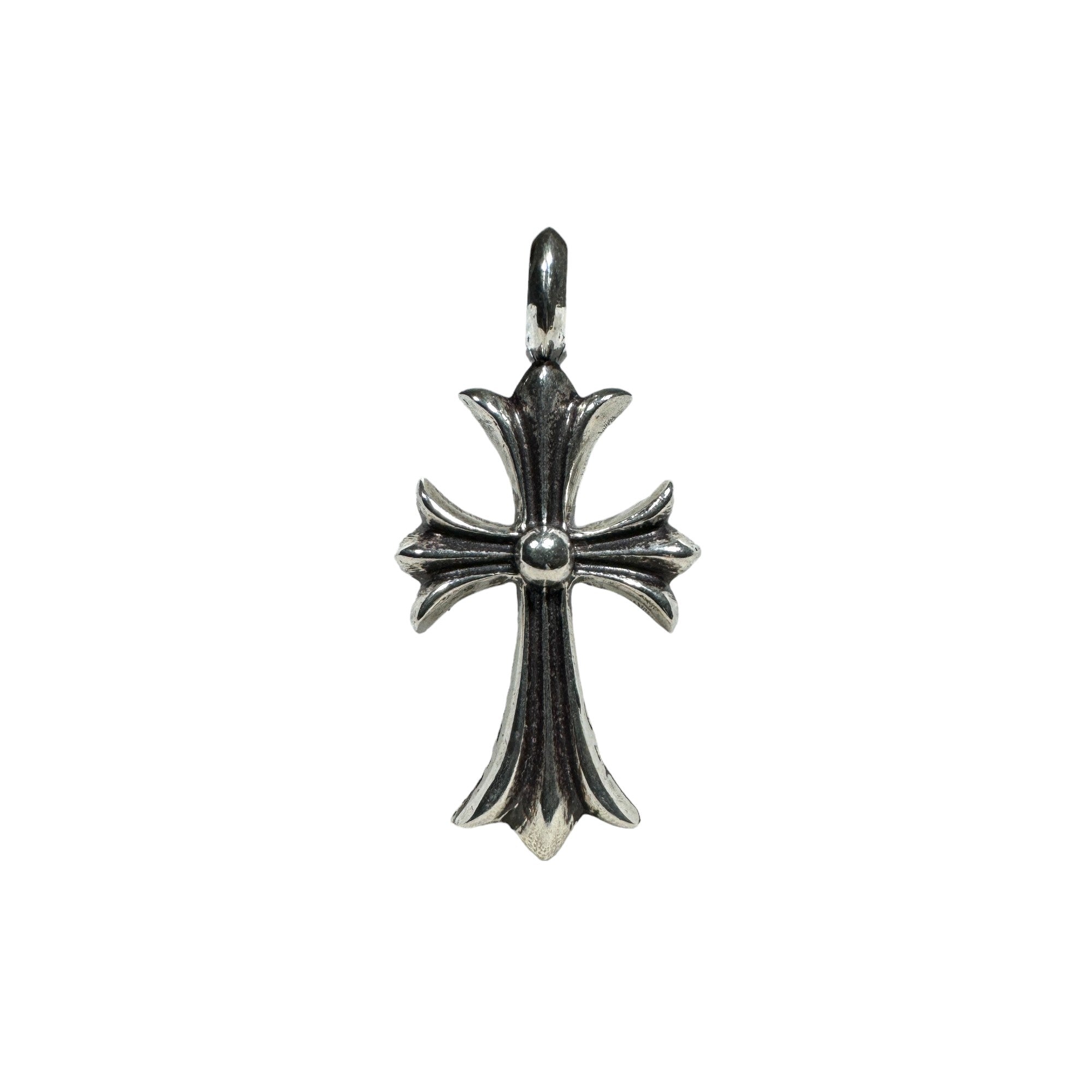 Chrome Hearts Pendant Green Emerald Tiny Cross .925 Silver