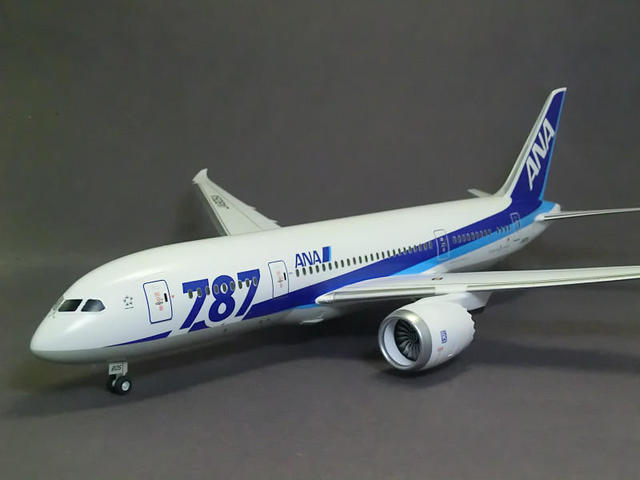 童友社】 1/144 B787-8 ドリームライナー 【完成】: 【工房ネコの