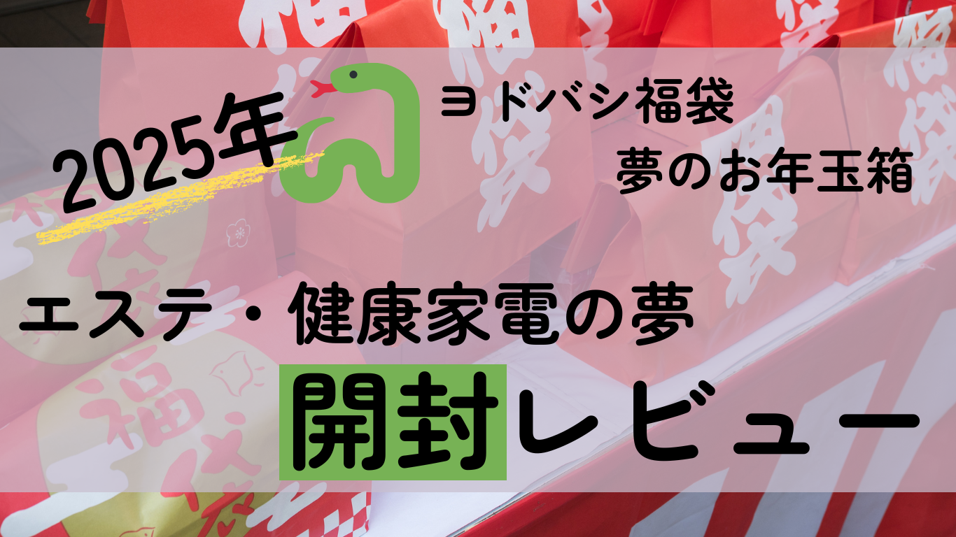 2025年】ヨドバシ福袋「夢のお年玉箱エステ・健康家電の夢」開封