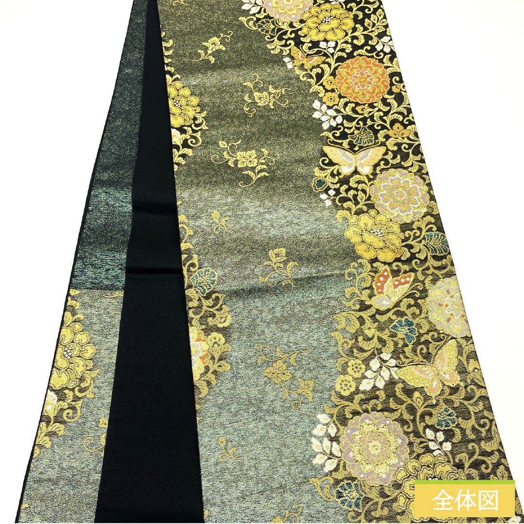 D115＋ m-40 華文 六通 唐織 袋帯 正絹 m-40 華文 六通 唐織 袋帯 正絹